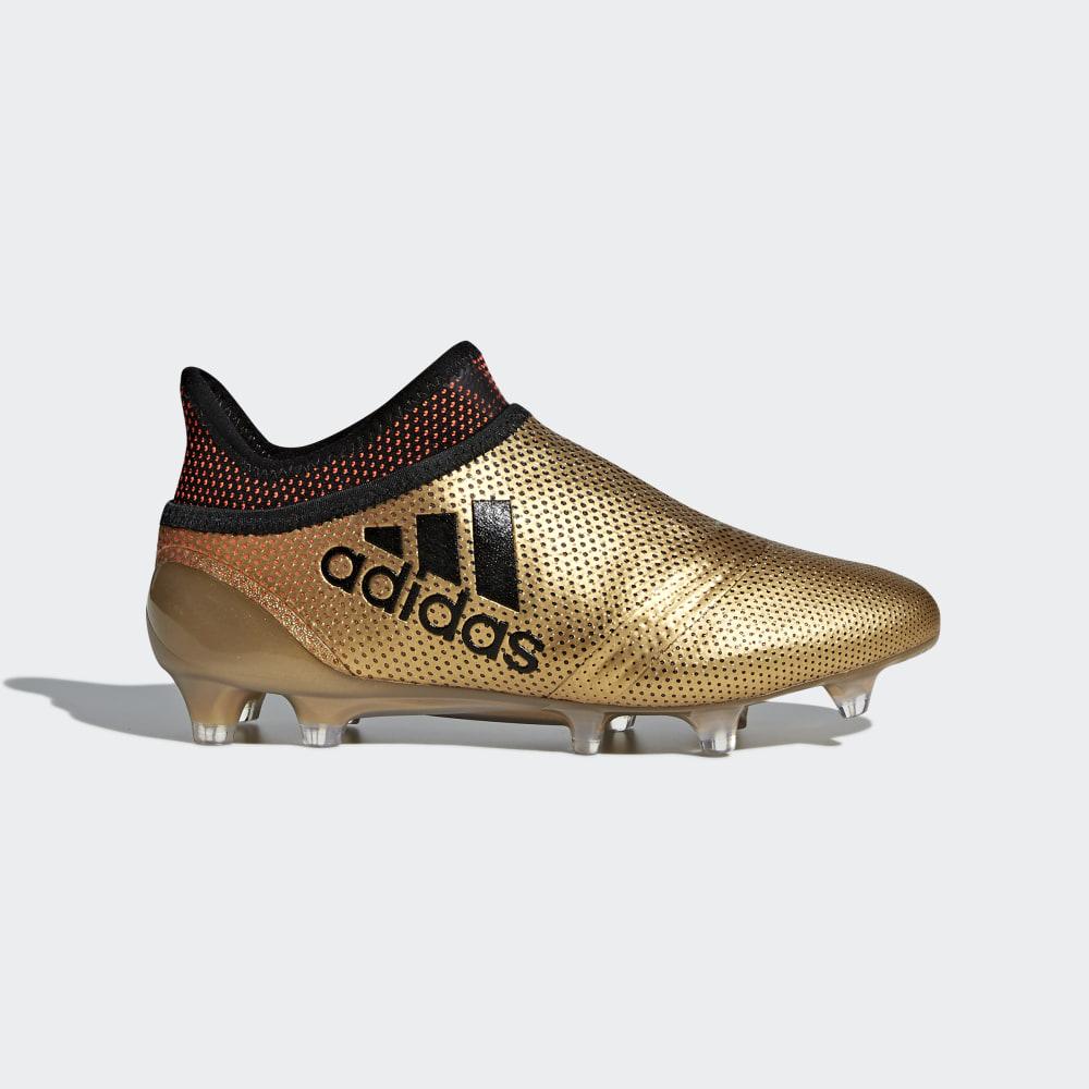 Ghete Fotbal Adidas X 17+ Purespeed Firm Ground Fete Romania - Aurii Metal/Negrii/Rosii CP8967